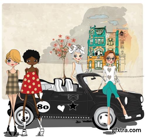 Amazing SS - Fashion girls illustration 2, 25xEPS