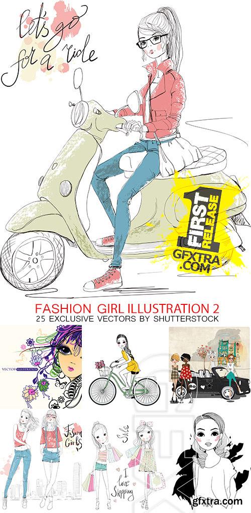 Amazing SS - Fashion girls illustration 2, 25xEPS