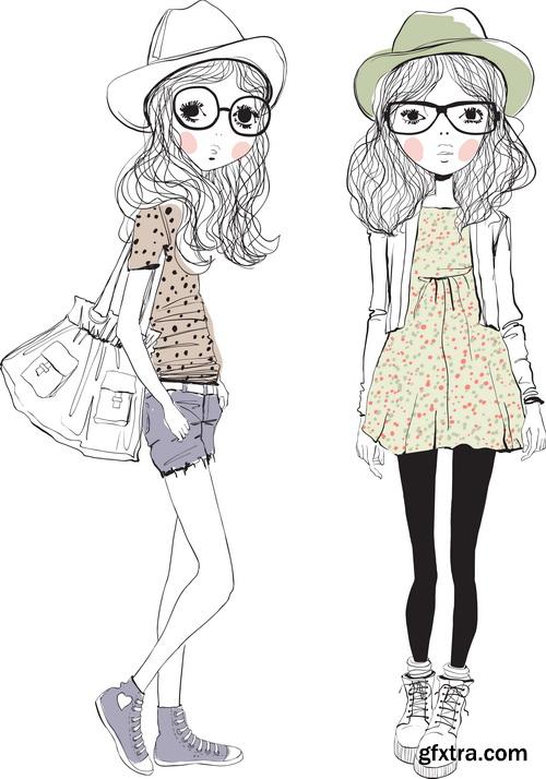 Amazing SS - Fashion girls illustration 2, 25xEPS