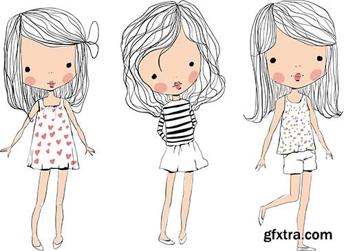 Amazing SS - Fashion girls illustration 2, 25xEPS