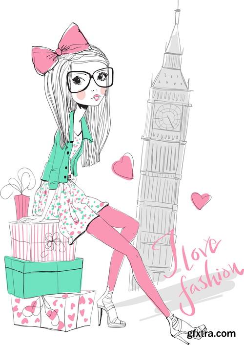 Amazing SS - Fashion girls illustration 2, 25xEPS