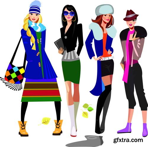 Amazing SS - Fashion girls illustration 2, 25xEPS