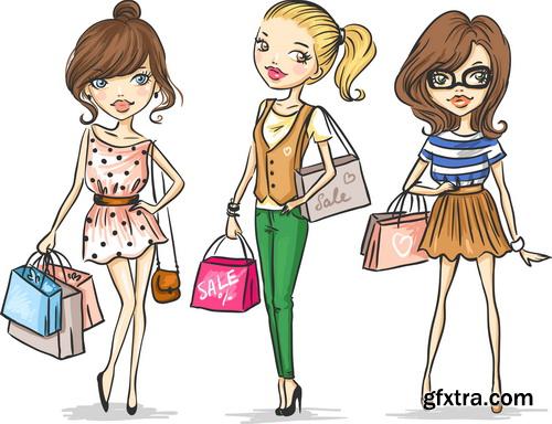 Amazing SS - Fashion girls illustration 2, 25xEPS