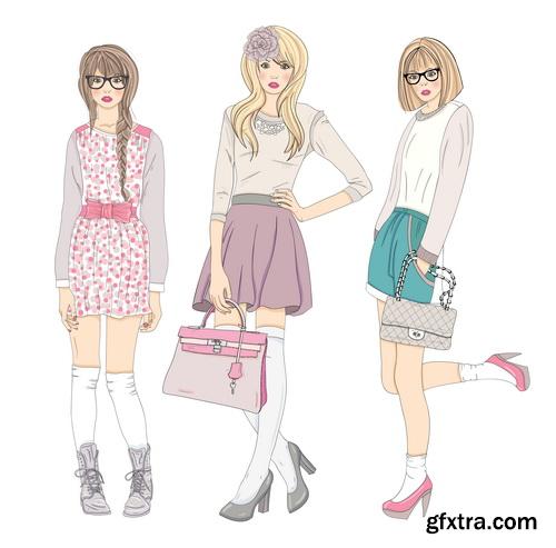 Amazing SS - Fashion girls illustration 2, 25xEPS