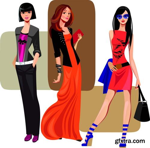 Amazing SS - Fashion girls illustration 2, 25xEPS