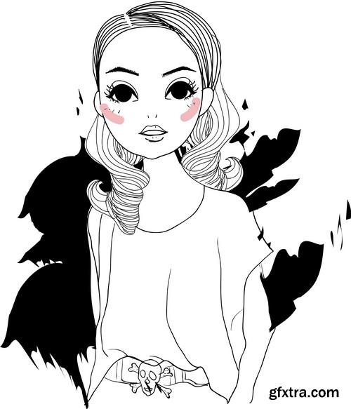 Amazing SS - Fashion girls illustration 2, 25xEPS