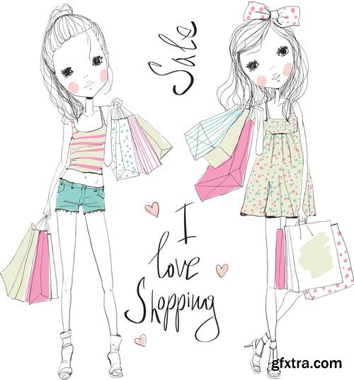 Amazing SS - Fashion girls illustration 2, 25xEPS