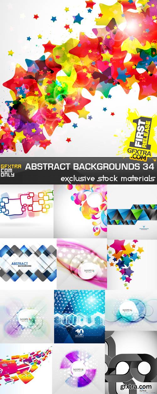 Collection of Vector Abstract Backgrounds Vol.34, 25xEPS