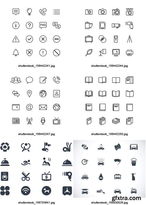 Amazing SS - Black & White Icons 6, 25xEPS