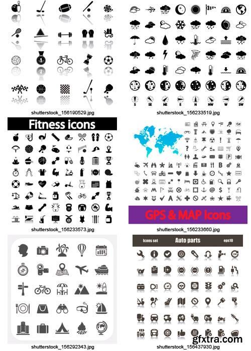 Amazing SS - Black & White Icons 6, 25xEPS