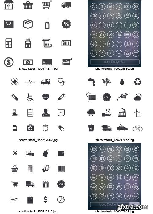 Amazing SS - Black & White Icons 6, 25xEPS