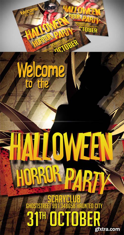 Halloween Horror Party Flyer Template