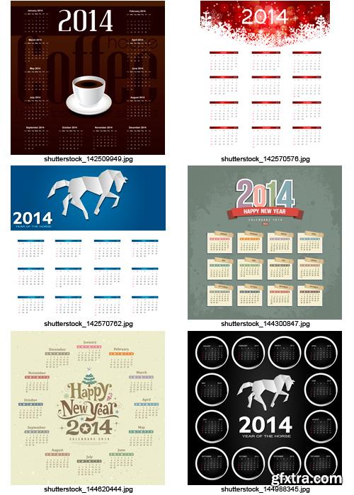 Amazing SS - Calendars for 2014 (vol.5), 25xEPS