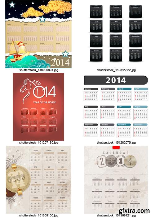 Amazing SS - Calendars for 2014 (vol.5), 25xEPS