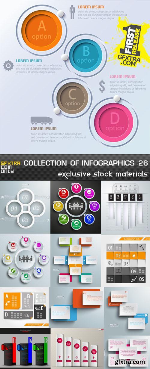 Collection of infographics vol.26, 25xEPS, AI