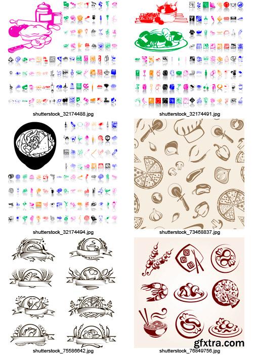 Amazing SS - Food Icons & Patterns, 25xEPS