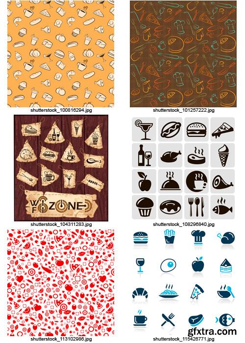 Amazing SS - Food Icons & Patterns, 25xEPS