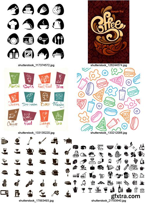 Amazing SS - Food Icons & Patterns, 25xEPS