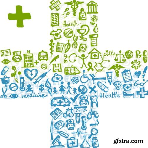 Amazing SS - Health care symbol, 25xEPS