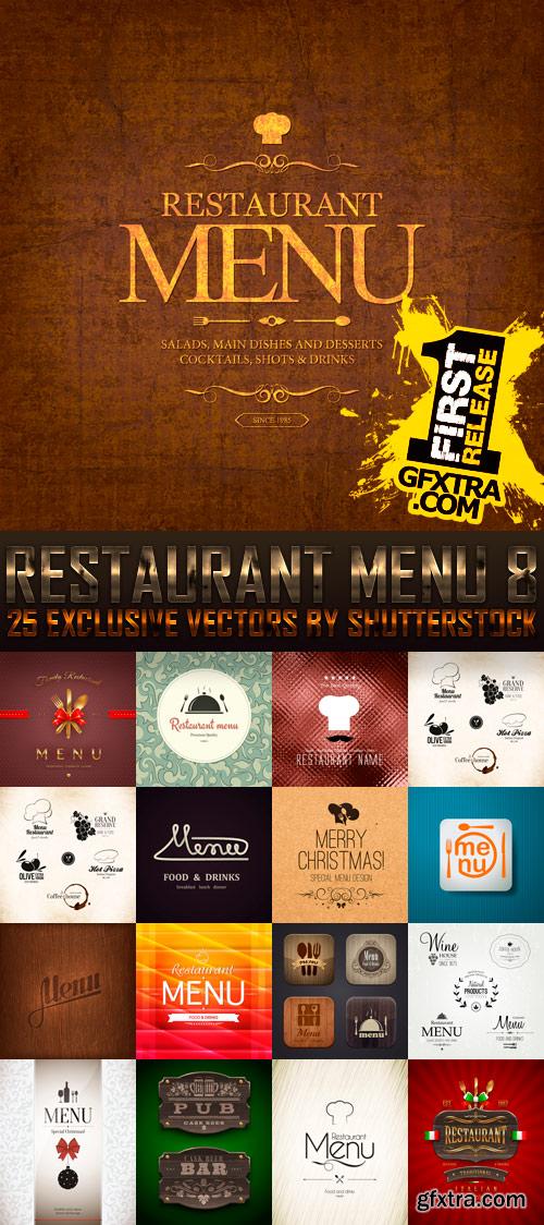 Amazing SS - Restaurant Menu 8, 25xEPS