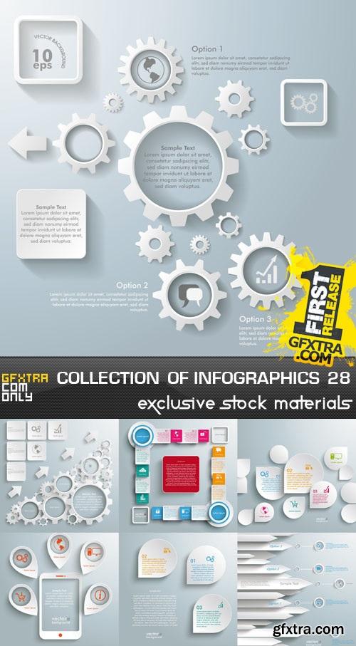 Collection of infographics vol.28, 25xEPS