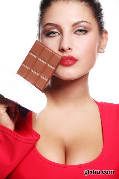 Chocolate and Woman 25xJPG