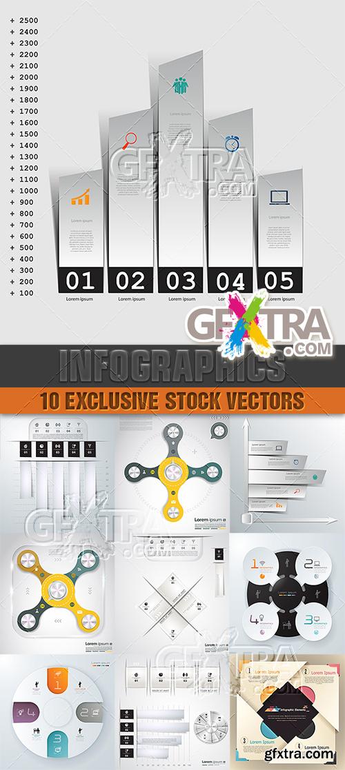 Design templates for enterprises, infographics - Vector