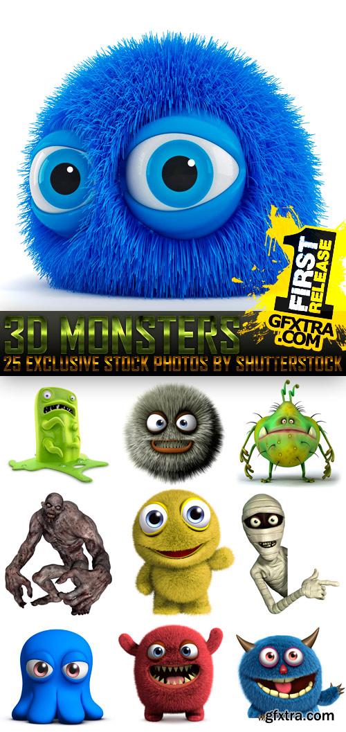 Amazing SS - 3D Monsters, 25xJPGs