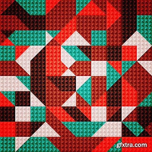 Colored in abstract style backgrounds, 2 - VectorImages