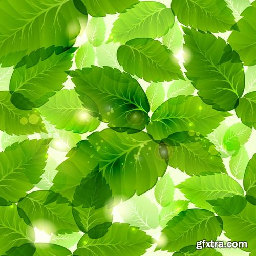 Amazing SS - Green leaves background 3, 25xEPS