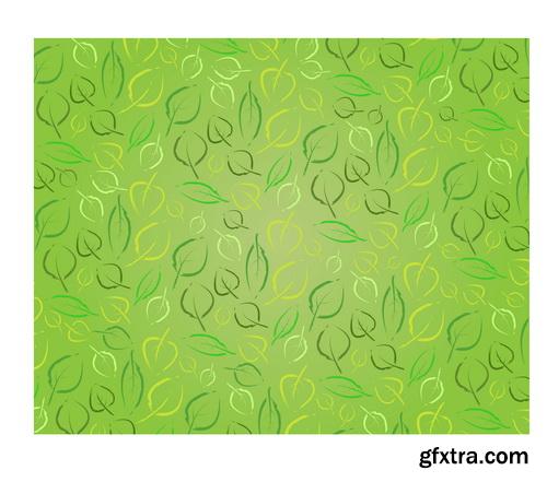 Amazing SS - Green leaves background 3, 25xEPS