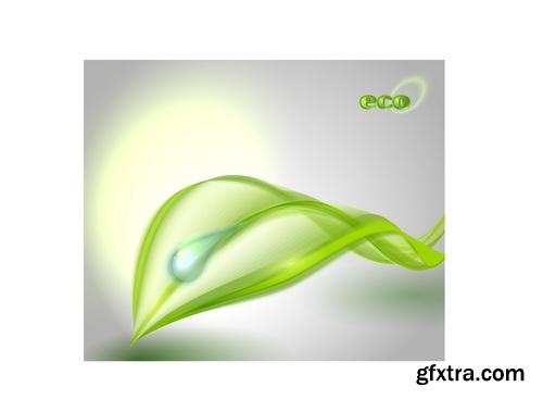 Amazing SS - Green leaves background 3, 25xEPS