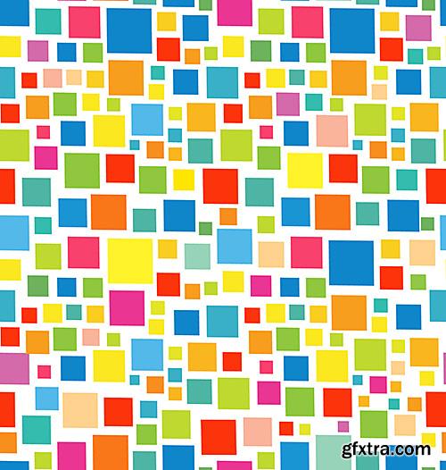 Creative mosaic backgrounds, textures - VectorImages