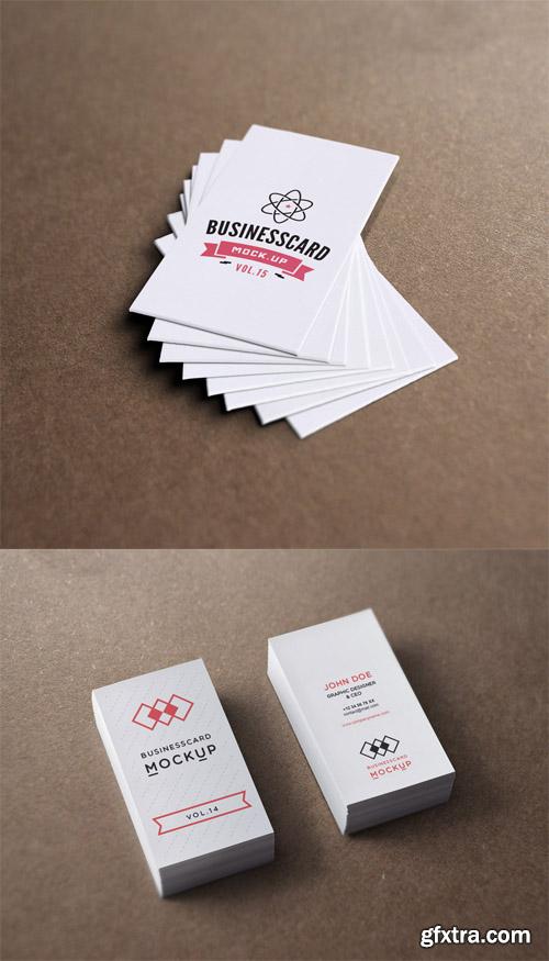 2 Business Card Mock Up Templates