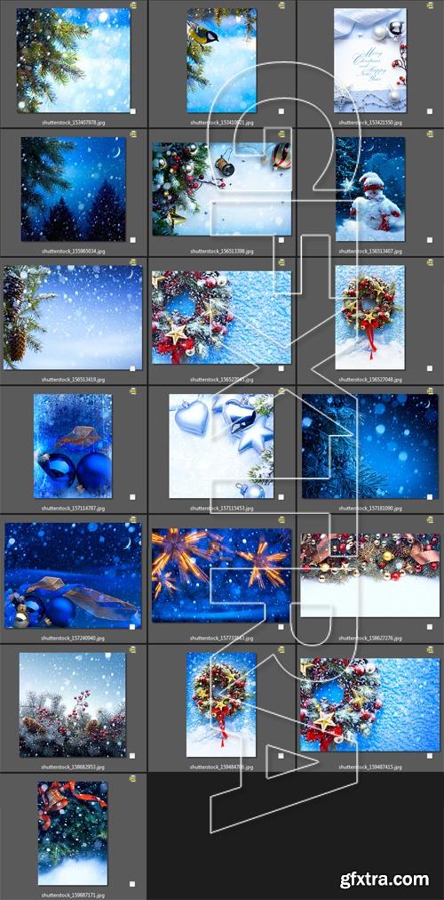 Stock Photo - Blue Christmas Backgrounds