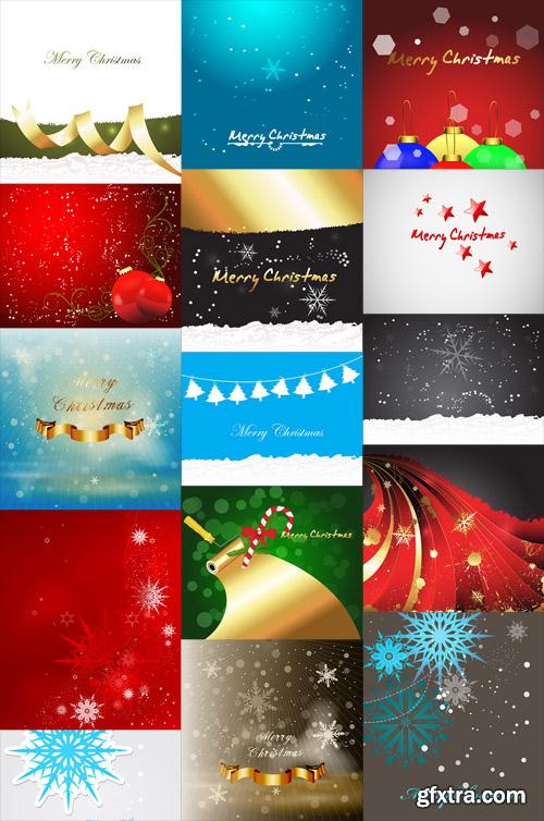 15 Christmas Vector Backgrounds