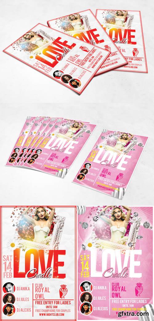 Valentines Day Flyers - Love Cradle