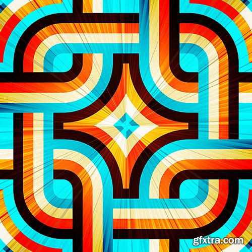 Colored in abstract style backgrounds, 3 - VectorImages