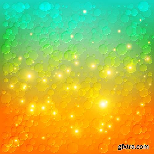 Colored in abstract style backgrounds, 3 - VectorImages