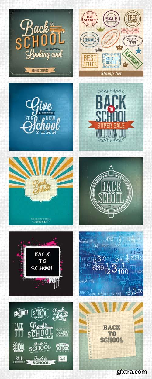 Back To School Vector Design Set