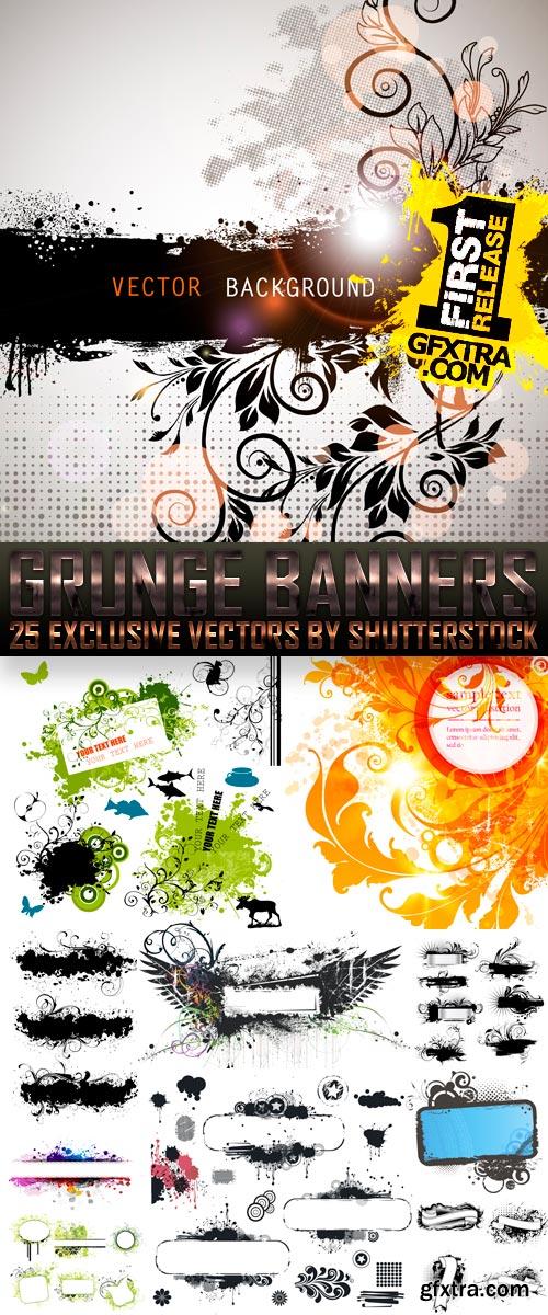 Amazing SS - Grunge Banners, 25xEPS