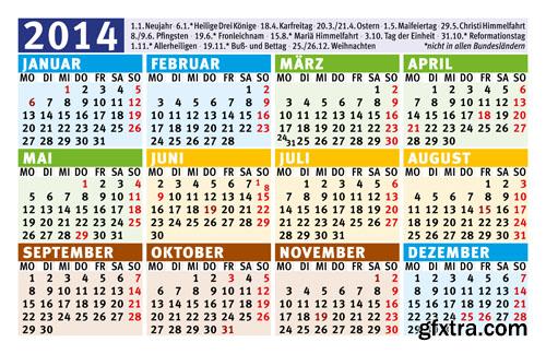 Calendar 2014, 25 EPS