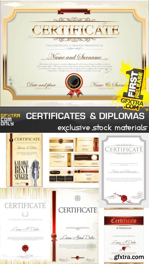 Certificates and Diplomas, 25xEPS