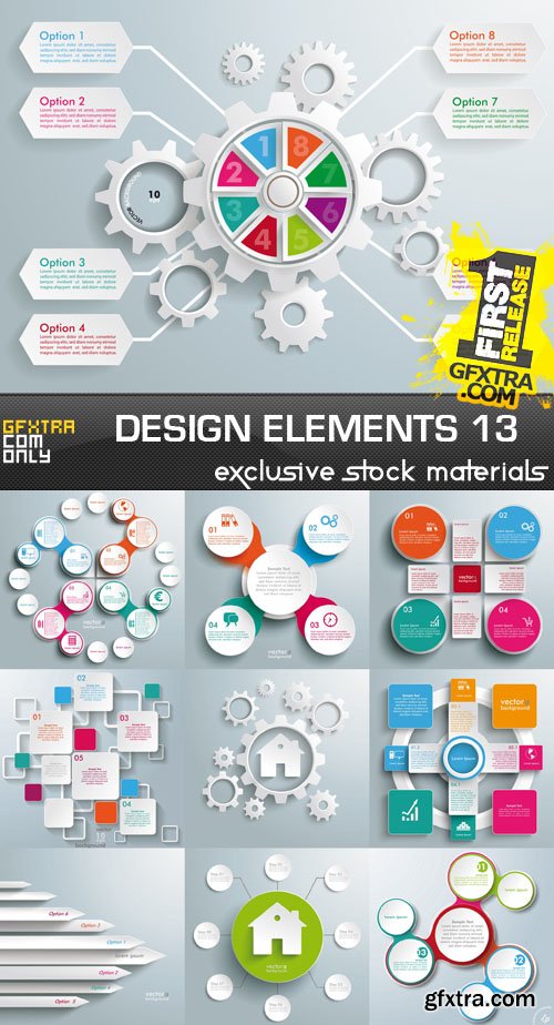 Collection of vector design elements vol.13, 25xEPS