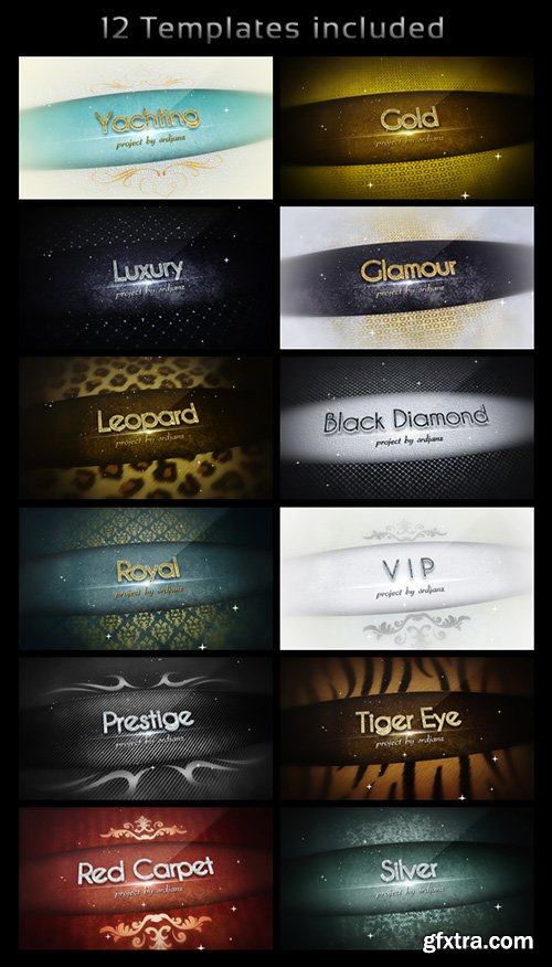 Videohive Luxury Titles Pack (12 After Effects Templates)