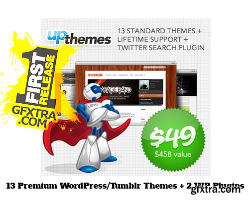 UpThemes.com - 13 Premium WordPress/Tumblr Themes + 2 WP Plugins