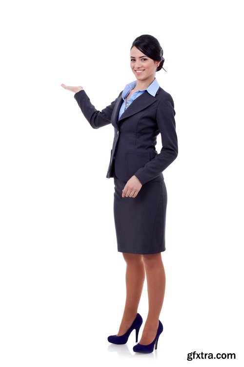 Amazing SS - Business Woman on White background, 25xJPGs