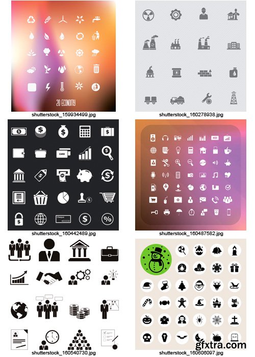 Amazing SS - Black & White Icons 7, 25xEPS