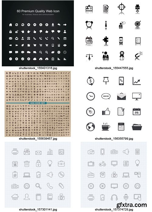 Amazing SS - Black & White Icons 7, 25xEPS