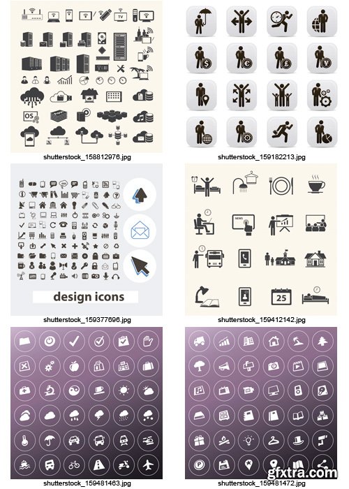 Amazing SS - Black & White Icons 7, 25xEPS